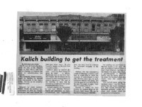 Kalich building to get the treatment