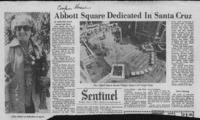 Abbott Square dedicated in Santa Cruz