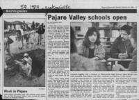 Pajaro Valley schools open