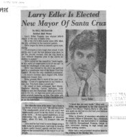 Larry Edler is Elected New Mayor of Santa Cruz