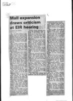 Mall expansion draws criticism at EIR hearing