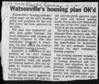 Watsonville housing plan OK'd
