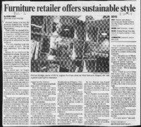 Furniture retailer offers sustainable style