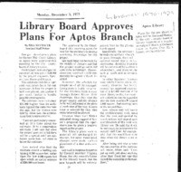 Library Board Approves Plans For Aptos Branch