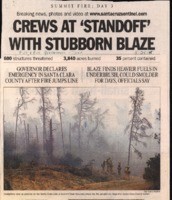 Crews At 'Standoff' With Stubborn Blaze