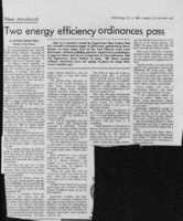 Two Energy Efficiency Ordinances Pass