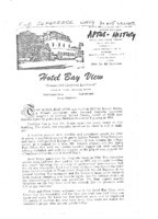 Hotel Bay View: Famous Old California Landmark" Fred W. Toney, Managing Owner"