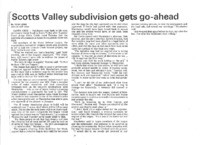 Scotts Valley subdivision gets go-ahead