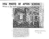 1916 Photo Of Aptos School