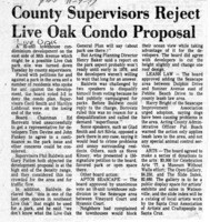 County Supervisors Reject Live Oak Condo Proposal