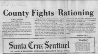 County Fights Rationing