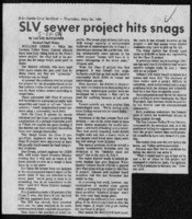 SLV sewer project hits snags