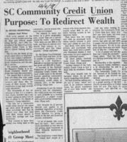 SC Community Credit Union Purpose: To Redirect Wealth