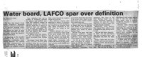 Water board, LAFCO spar over definition