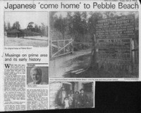 Japanese 'come home' to Pebble Beach