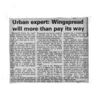 Urban expert: Wingspread will more than pay its way