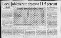 Local jobless rate drops to 11.5 percent