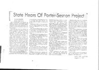 State Hears Of Porter-Sesnon Project