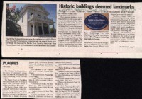 Historic buildings deemed landmarks