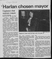 Harlan chosen mayor