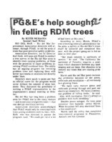 PG&E's help sought in felling RDM trees