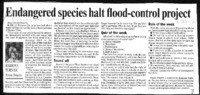 Endangered species halt flood-control project