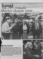 Marilyn Quayle visits