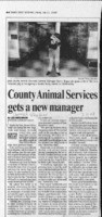 County Animal Services gets a new manager