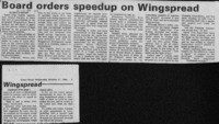 Board orders speedup on Wingspread