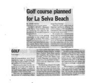 Golf course planned for La Selva Beach