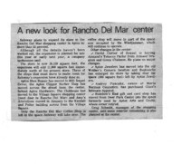 A new look for Rancho Del Mar center