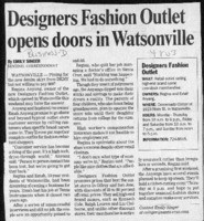 Designers Fashion Outlet opnes doors to Watsonville