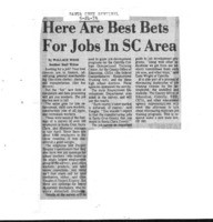 Here Are Best Bets For Jobs In SC Area