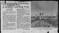 Chaminade Whitney: a dream coming true