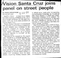 Vision Santa Cruz joins panel on street people