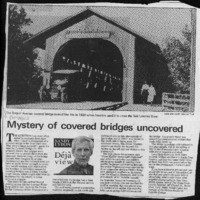 Mystery of covered bridges uncovered