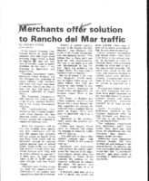 Merchants offer solution to Rancho del Mar traffic