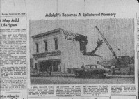 Adolph's Becomes A Splintered Memory