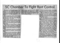 SC Chamber To Fight Rent Control