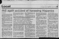 INS again accused of harassing Hispanics