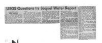 UCGS Questions Its Soquel Water Report