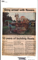 Gang armed with flowers 10 years of building floats