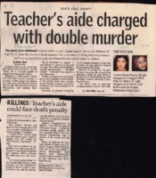 Teacher's aide charged with double murder