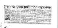 Tanner gets pollution reprieve