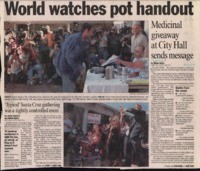 World watches pot handout