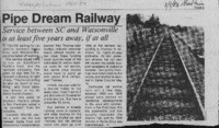 Pipe Dream Railway: Service between SC and Watsonville