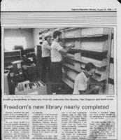 Freedom's new library nearly completed