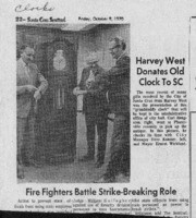 Harvey West donates old clock to SC