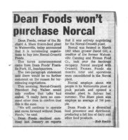 Dean Foods won't purchase Norcal