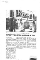 Krazy George opens a bar